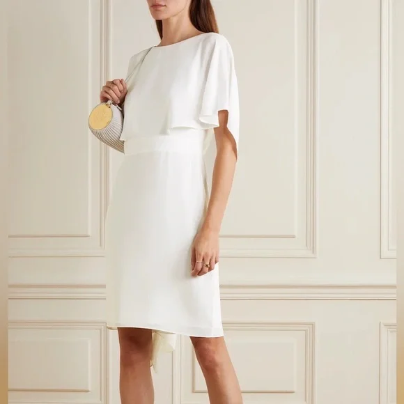 halston heritage dress Halstons ivory gown is such an elegant choice for any bridal event Poshmark Halston Heritage Peony Crepe